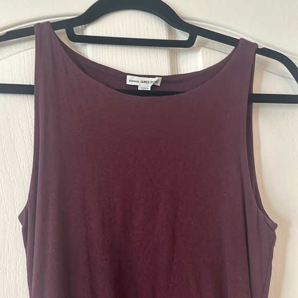 James Perse High Neck Shirred Dress - Picture 2 of 5